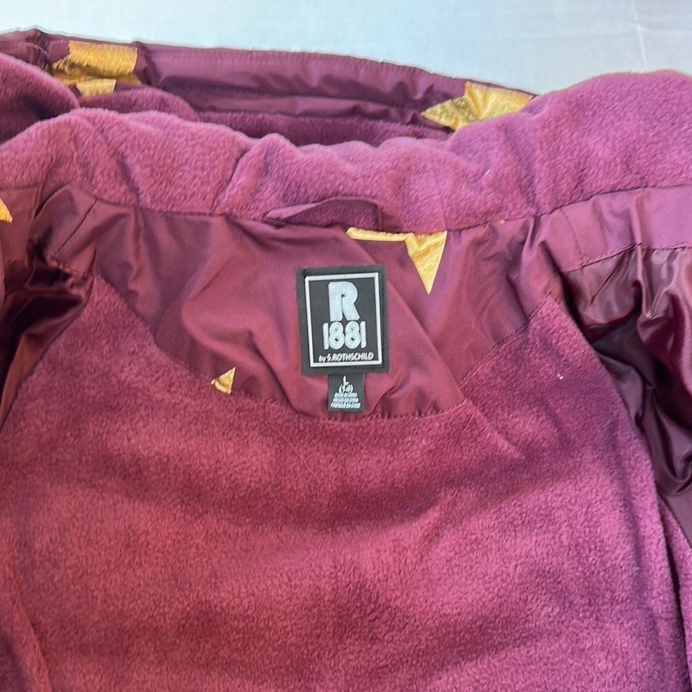 New Kids Burgundy Star Jacket SZ L(14) - Picture 4 of 10